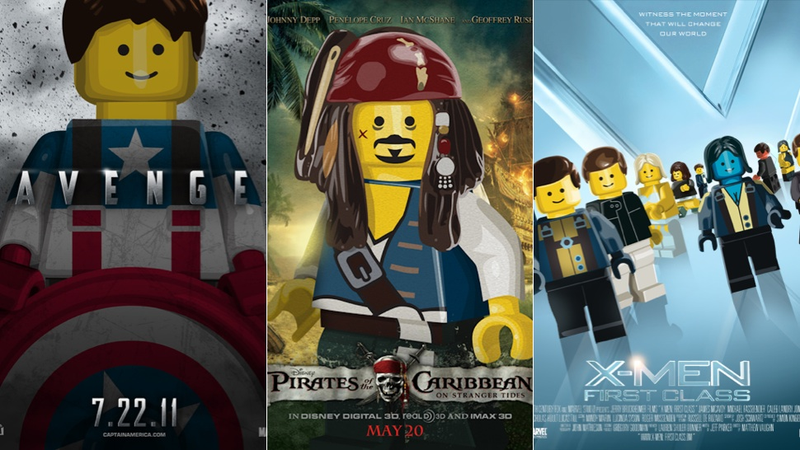 Illustration for article titled Lego movie posters for Best Picture nominees are actually kind of great